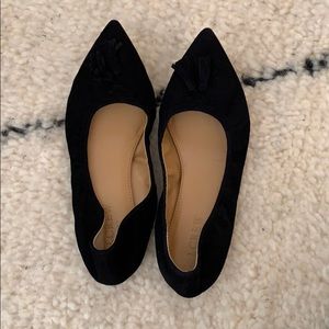 Brand New Black Suede J. Crew Flats